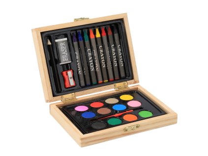 Set za slikanje u drvenoj kutiji