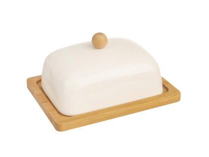Posuda za maslac porculan-bambus
