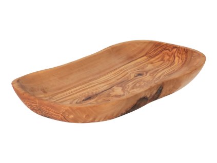 Posudica od maslinovog drveta ovalna 26 cm