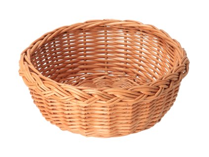 Pletena košarica za pecivo okrugla