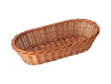 Pletena košarica za pecivo ukrašena