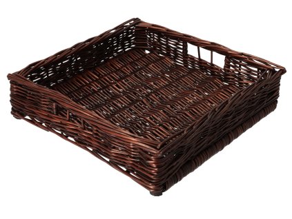 Pletena ladica wenge 34x34x8 cm