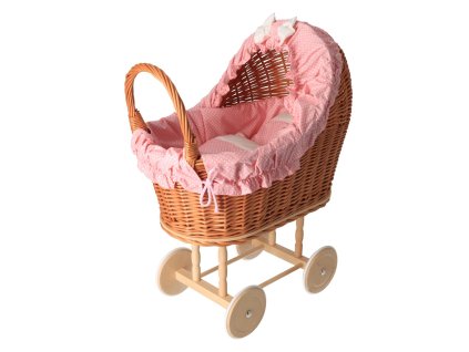 Pletena kolica prirodna