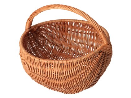 Pletena košara za gljive prirodna