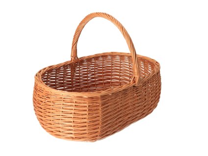 Pletena košara za nabavku ovalna