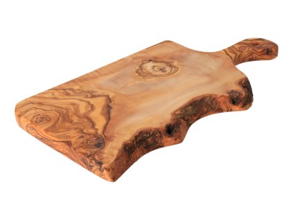Rustikalna daska za rezanje od maslinovog drveta s ručkom 30 cm