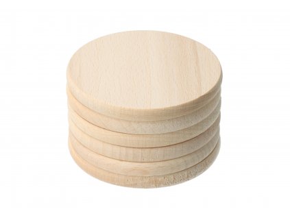 Set od 6 okruglih podmetača bukva