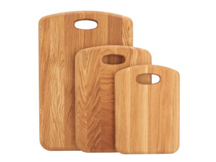 Set od 3 premium daske za rezanje od hrastovine