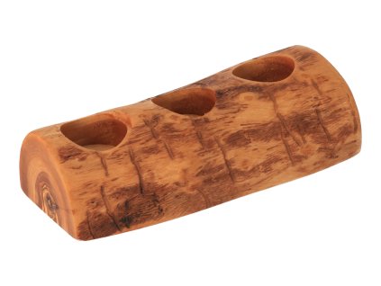 Svijećnjak za tri svijeće od maslinovog drveta