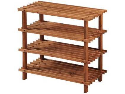 Tamni stalak za obuću na četiri kata - 54 x 26 x 52 cm