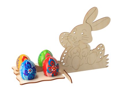 Uskršnji stalak za 4 jaja sa zekom