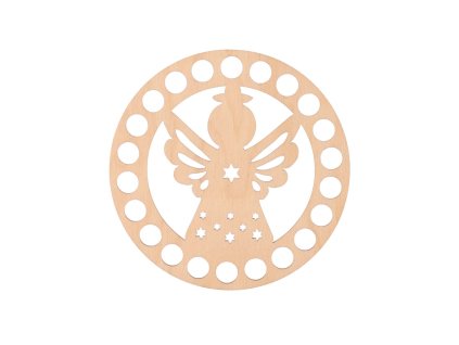 Drveni poklopac za košaru - anđeo