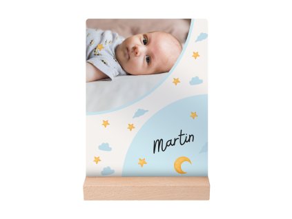 Fotografija bebe na akrilnom staklu sa stalkom - dječak