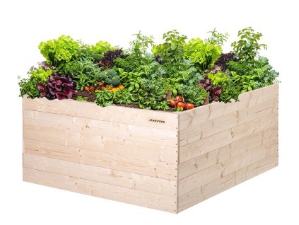 Drvena podignuta gredica 120 x 120 x 60 cm