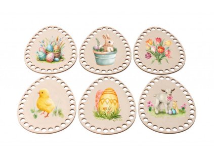 Drvena uskrsna jaja za heklanje - simboli proljeća