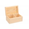 Drvena kutija za čaj (2 odjeljka)