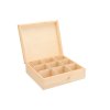 Drvena kutija za čaj (9 odjeljaka)
