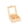 Drvena kutija sa staklom - 4 odjeljka