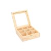 Drvena kutija sa staklom - 9 odjeljaka
