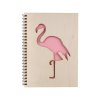Drveni blok A5 - flamingo