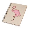 Drveni blok A5 - flamingo