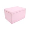 Drvena kutija s poklopcem 40x30x23 cm - ružičasta