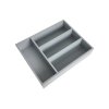Organizator pribora za jelo 25x31x7 cm - sivi
