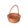 Pletena poklon košara okrugla prirodna