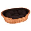 Pleteni krevet za psa s jastukom - veliki