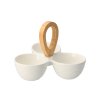 Set posudica za posluživanje s drškom od bambusa BRILLANTE