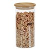 Staklena posuda s poklopcem od bambusa - 1200 ml