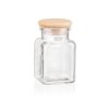 Staklena posuda za zacine - drvena 150 ml