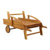 Vrtna ležaljka sa stolom od akacije