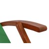 Vrtna ležaljka od akacijevog drveta - zelena